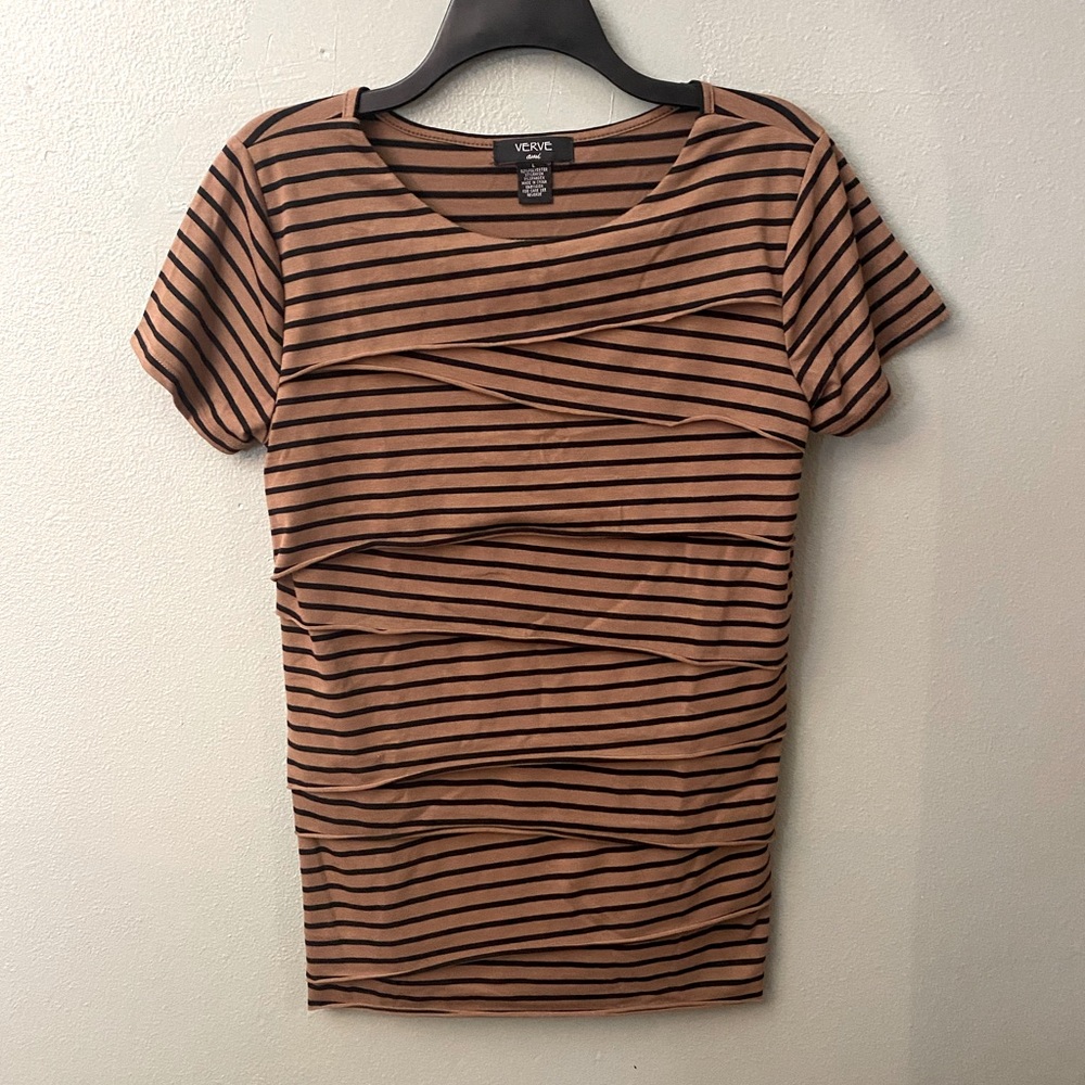Ruffle Stripe Blouse